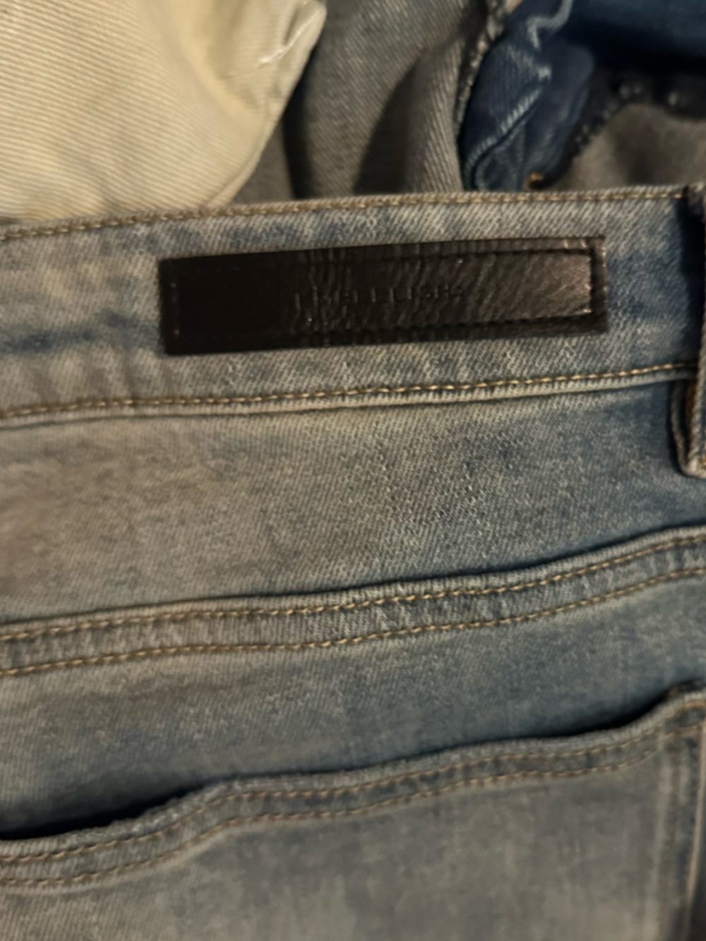 Distressed Light Blue Men’s Ripped Jeans - Picture 7 of 14